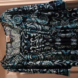 ECI Ocean Blue Paisley Dress